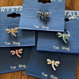 3/$10 NEW dragonfly toe ring